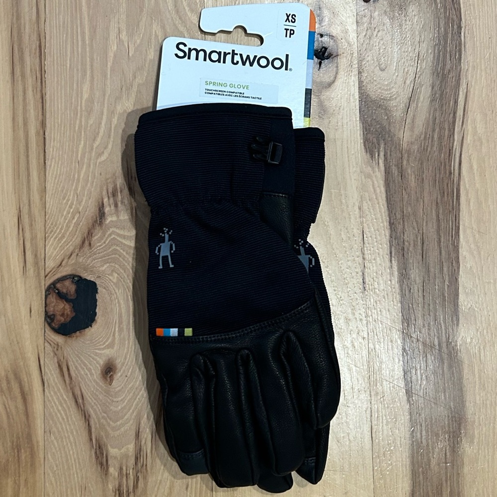 NWT Smartwool Leather Spring Glove Unisex Size XS